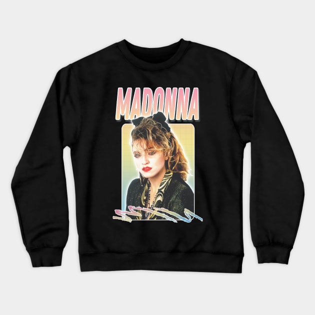 Madonna  Original 80s Vintage Style green trending Crewneck Sweatshirt by suehighly